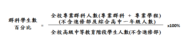五、普通型、綜合型、單科型高級中等學校群科學生數百分比 五、普通型、綜合型、單科型高級中等學校群科學生數百分比